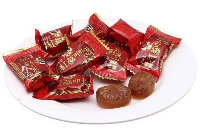 Kẹo sâm có đường Hàn Quốc 200gr/bịch