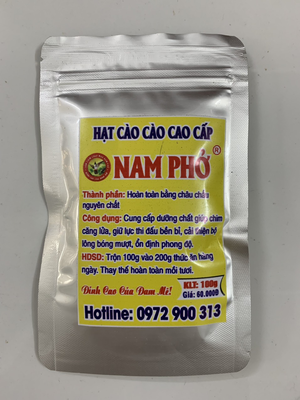 Cám Chim Nam Phở-Hạt Cào Cào Cao Cấp 100g