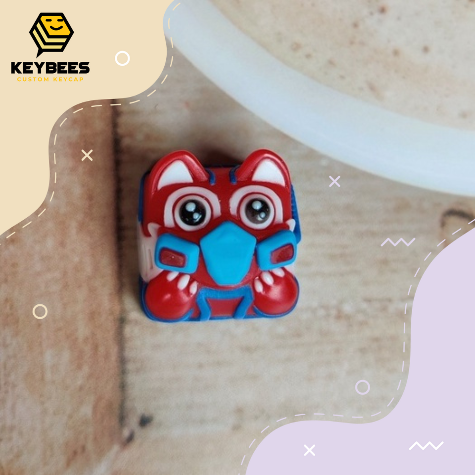 Nút bàn phím cơ resin handmade Lago The Fox Keycap