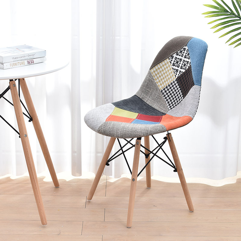 Combo 2 Ghế Eames bọc thổ cẩm - Ghế thư giãn Eames vải nỉ thổ cẩm