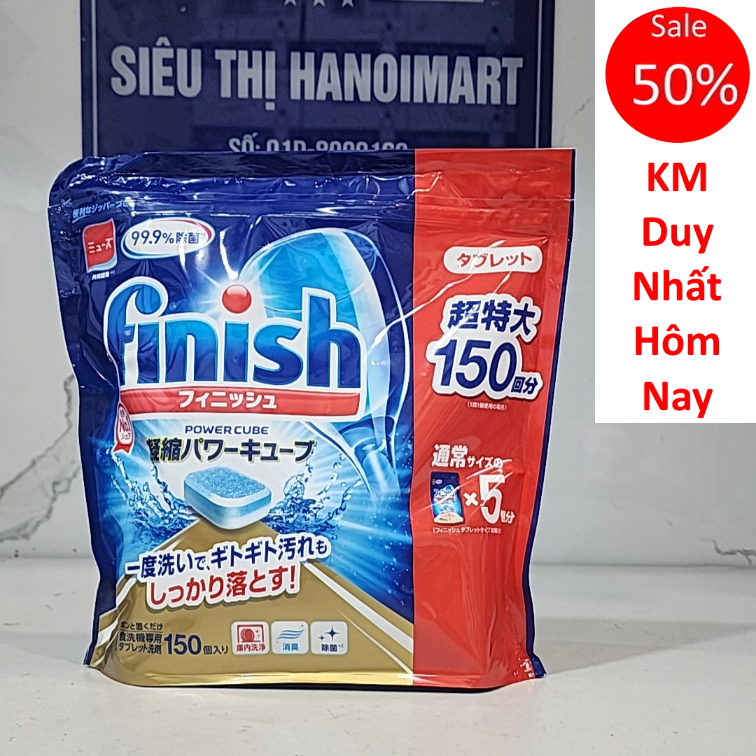 44 Viên rửa bát Finish Quantum hoặc Muối Finish 1,2kg