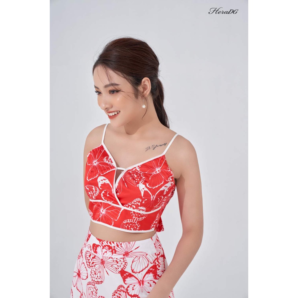 Voucher siêu sale 15% áo 2 dây buộc nơ lưng heradg - sa2dba01