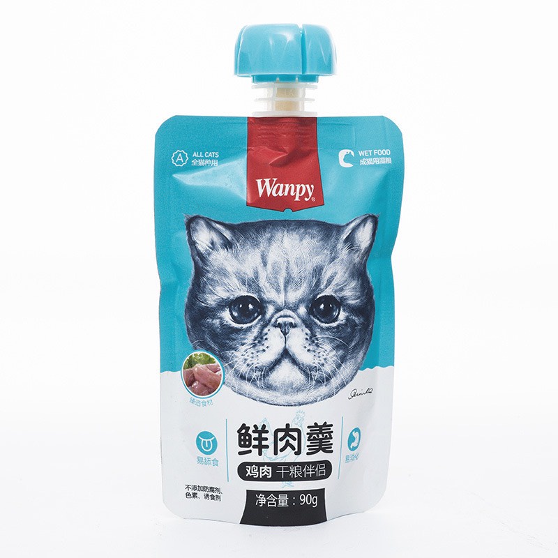 Súp thưởng WANPY cho mèo nắp vặn 90gr
