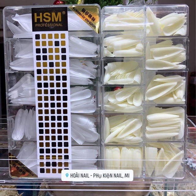 Móng úp HSM nhám các fom ( hộp 500m)