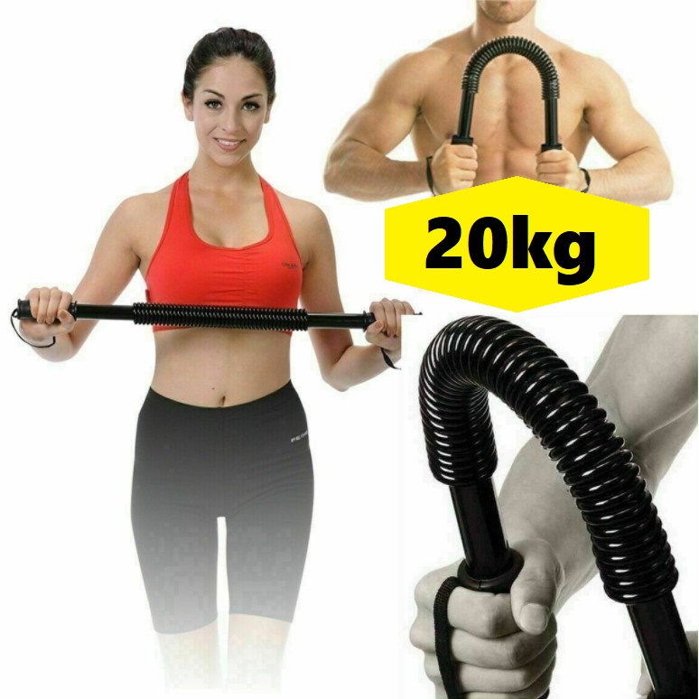 Gậy Bẻ Tập Cơ Tay , Gậy Lò Xo Tập Gym Cao Cấp Lực Bẻ 20, 30, 40, 50, 60kg Đàn Hồi Tốt Phù Hợp Luyện Tập Thể Thao Tại Nhà