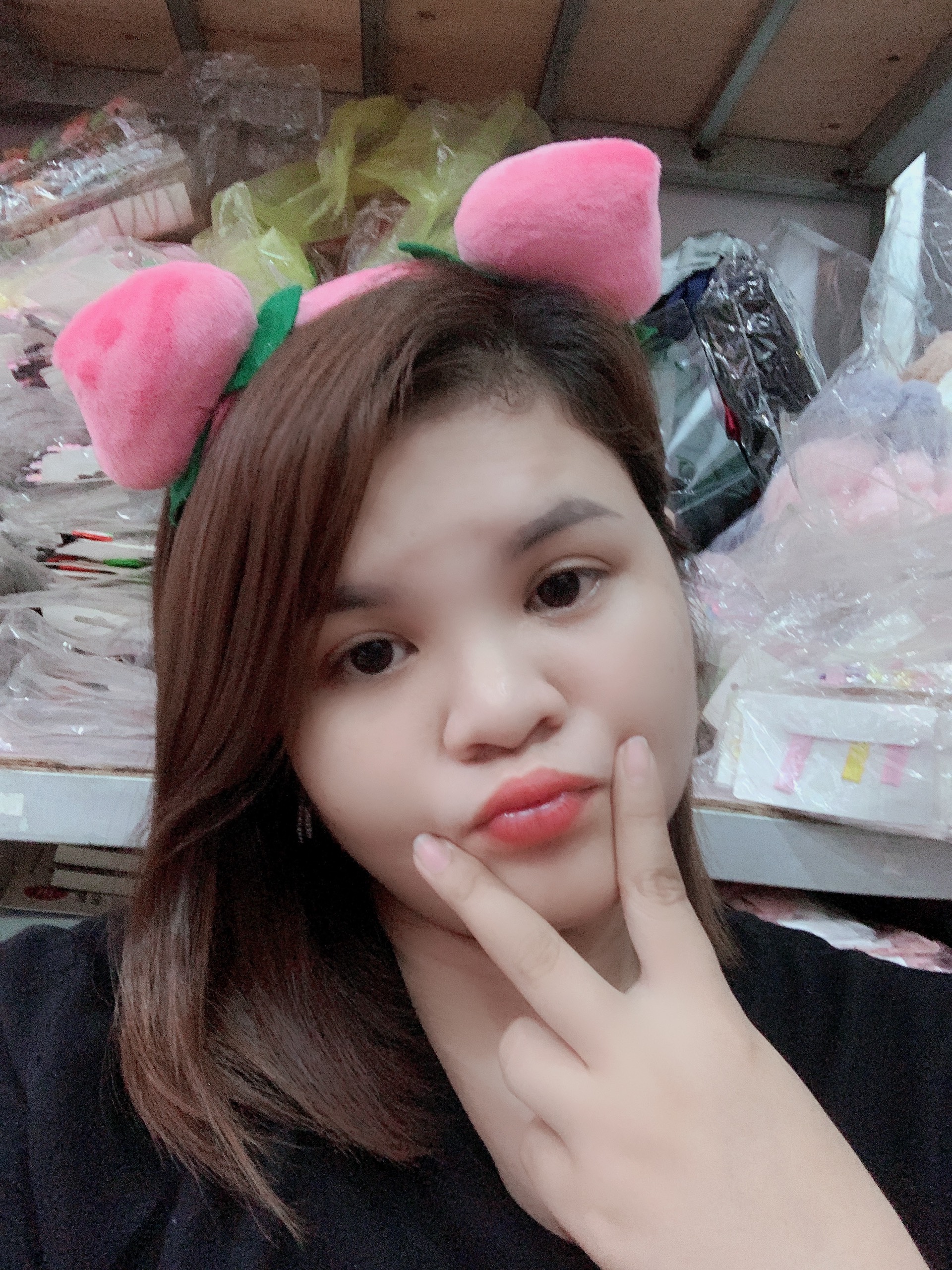 Băng Đô Cài Tóc 2 Quả Đào