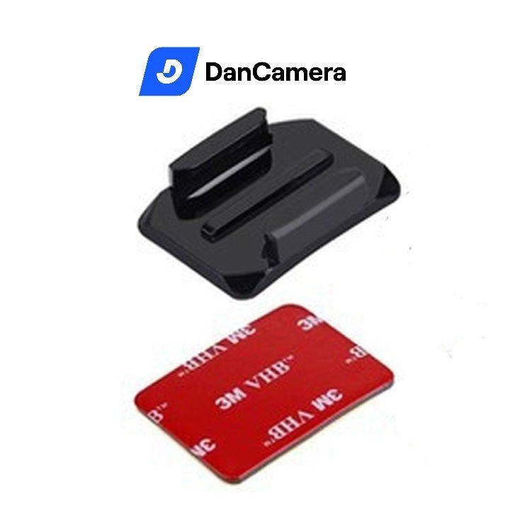 Keo 3M và đế dán nón bảo hiểm cho camera hành trình Gopro Gitup SJCAM EKEN Gecko Xiaomi YI - miếng dán cong và phẳn