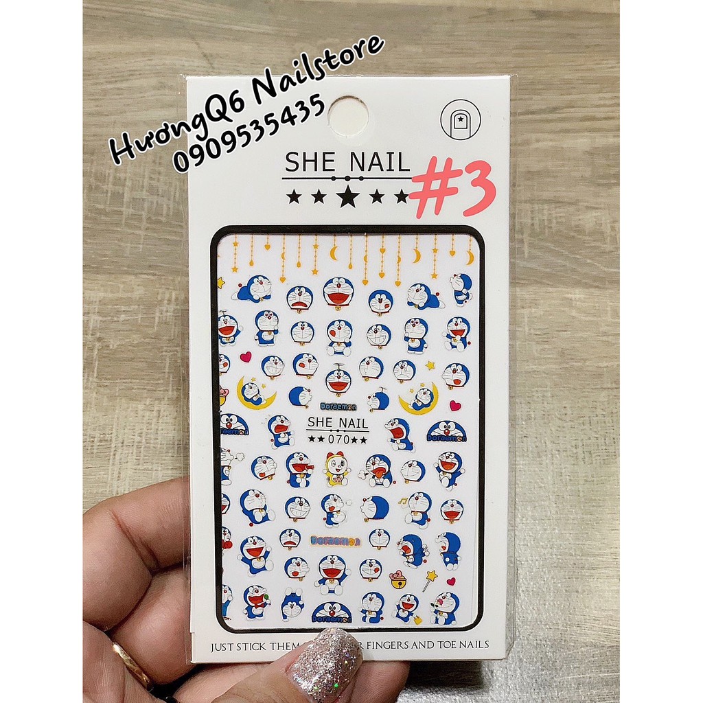 Miếng Dán Móng Tay Nails Sticker Nhiều Mẫu Hoạt Hình