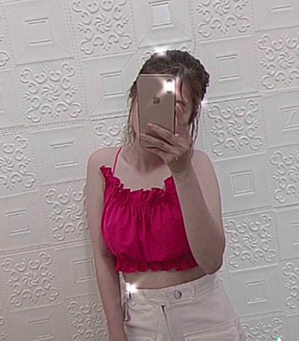 Áo kiểu croptop bèo hở lưng chéo dây cực sexy , chất phi lụa mềm mịn ( ảnh thật )