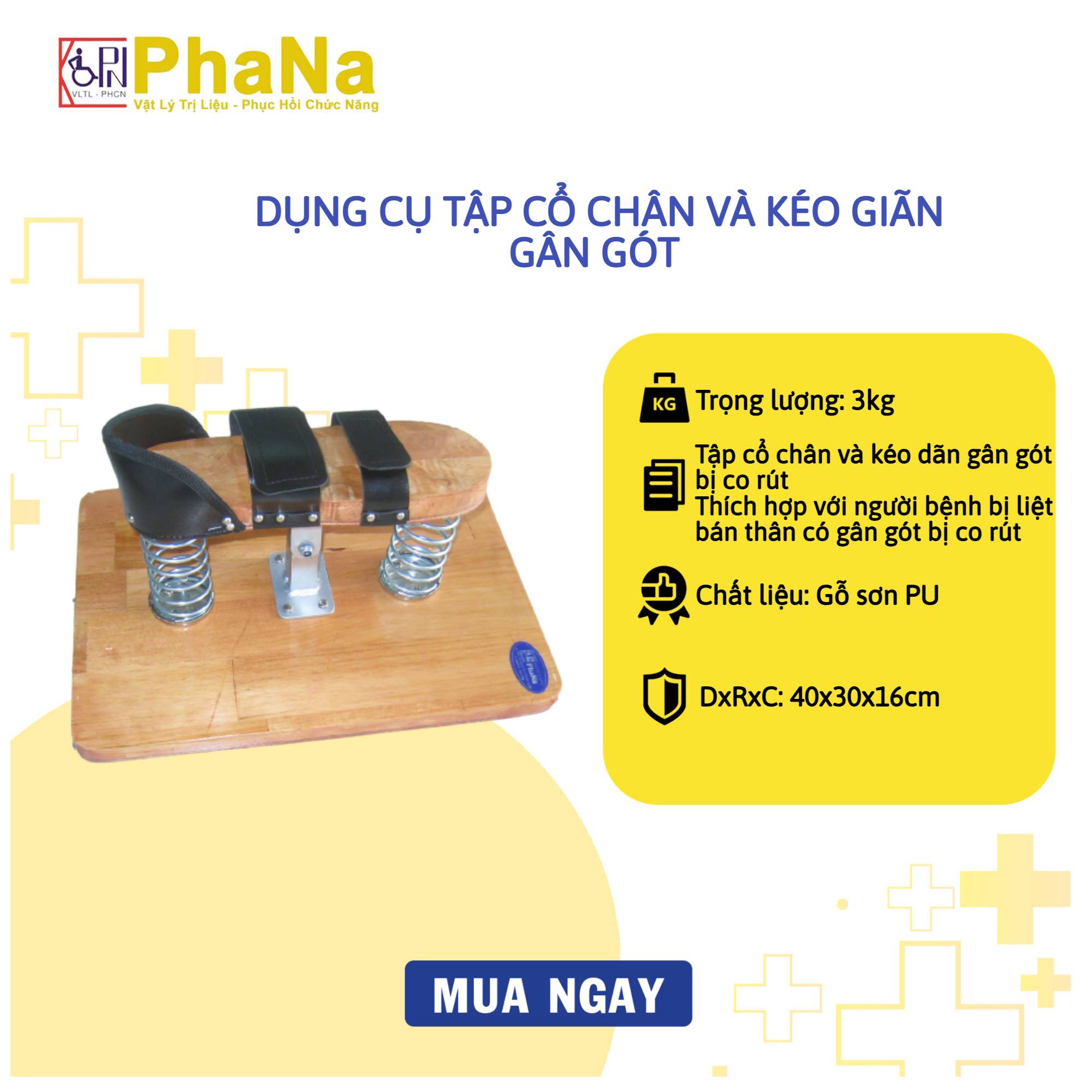 [HCM]Dụng cụ tập cổ chân và kéo dãn gân gót - PN14