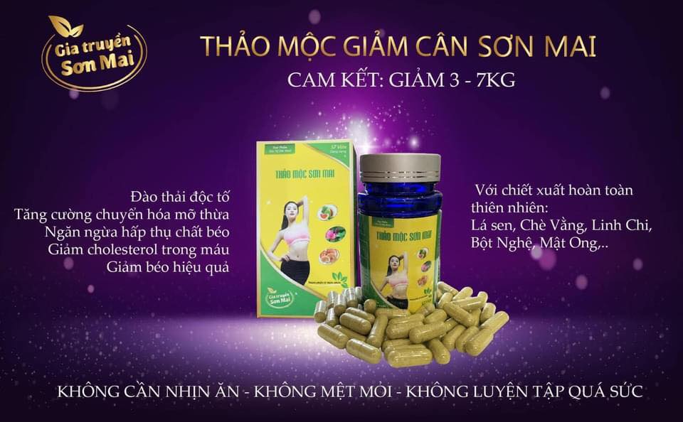 [Giá Gốc] Thảo Dược Giảm Cân Sơn Mai Giảm 5-9kg