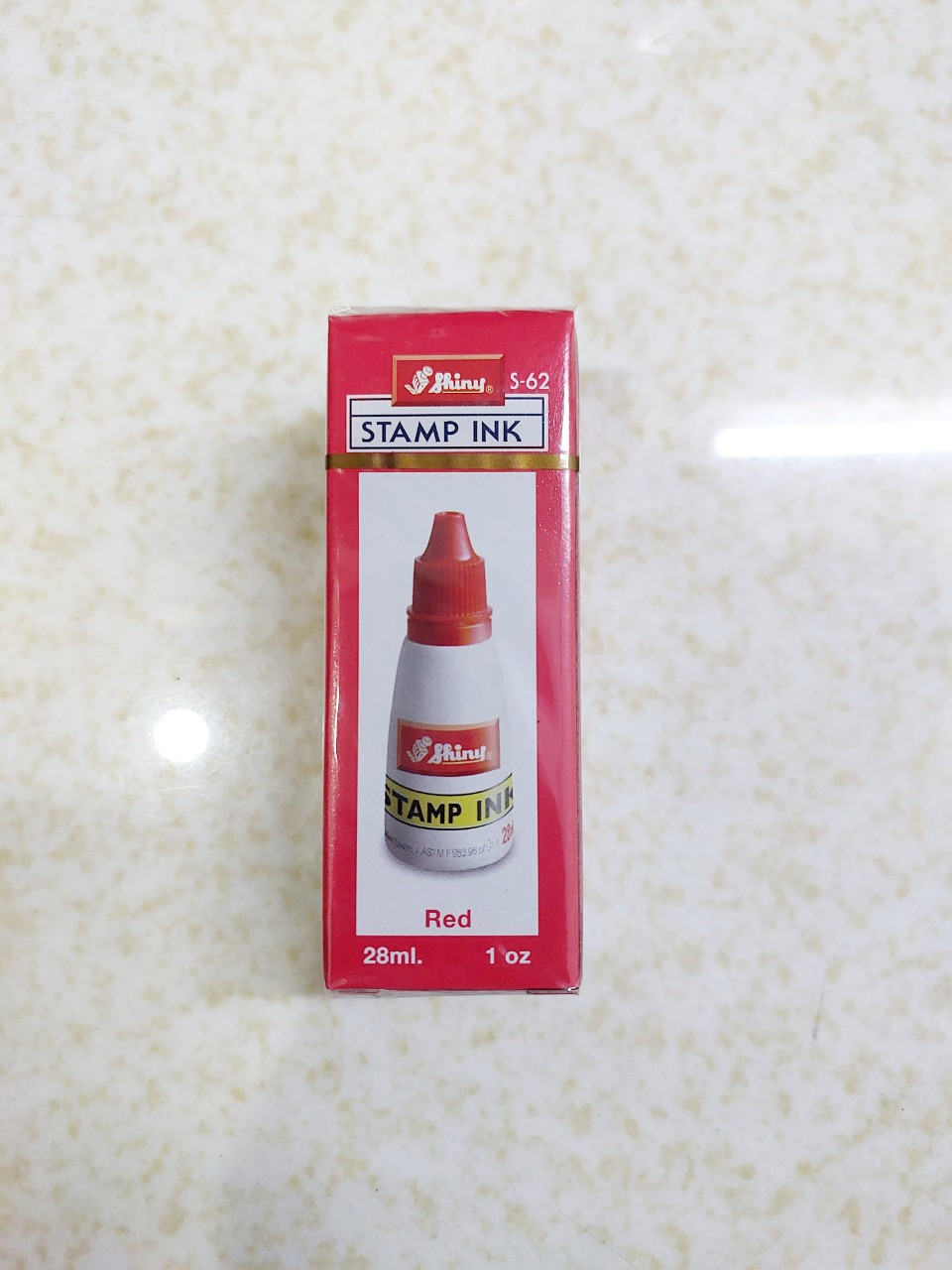 Mực dấu Shiny Stamp Ink đỏ