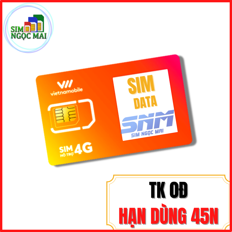 Sim 4G Vietnamobile Siêu Thánh Sim - Cám ơn - Trọn Đời - SP6G - 6Gb/Ngày - 180Gb Data mỗi tháng- miễn phí gọi - Sim Ngọc Mai