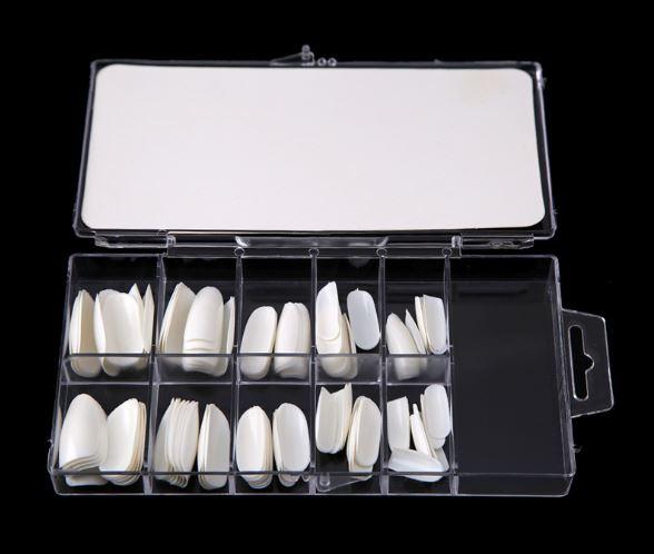 Hộp 100 móng giả móng úp tròn