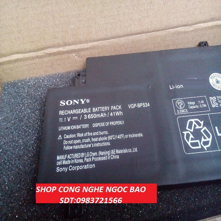 Pin Laptop Sony vaio Fit SVF15AC1QL
