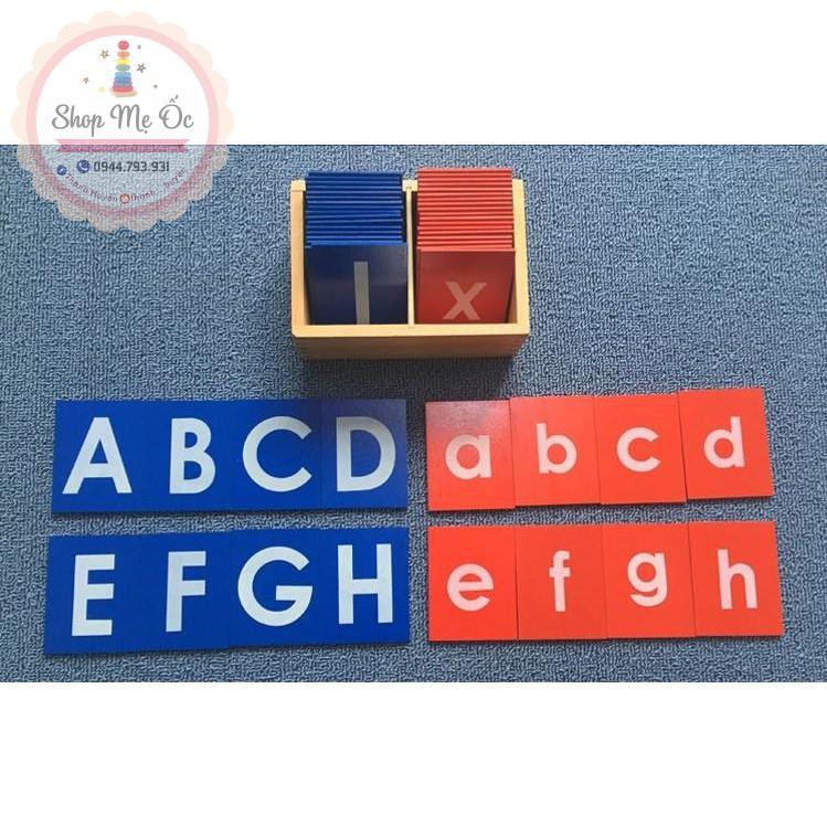 Giáo cụ Montessori - Chữ nhám (Sandpaper Letters)