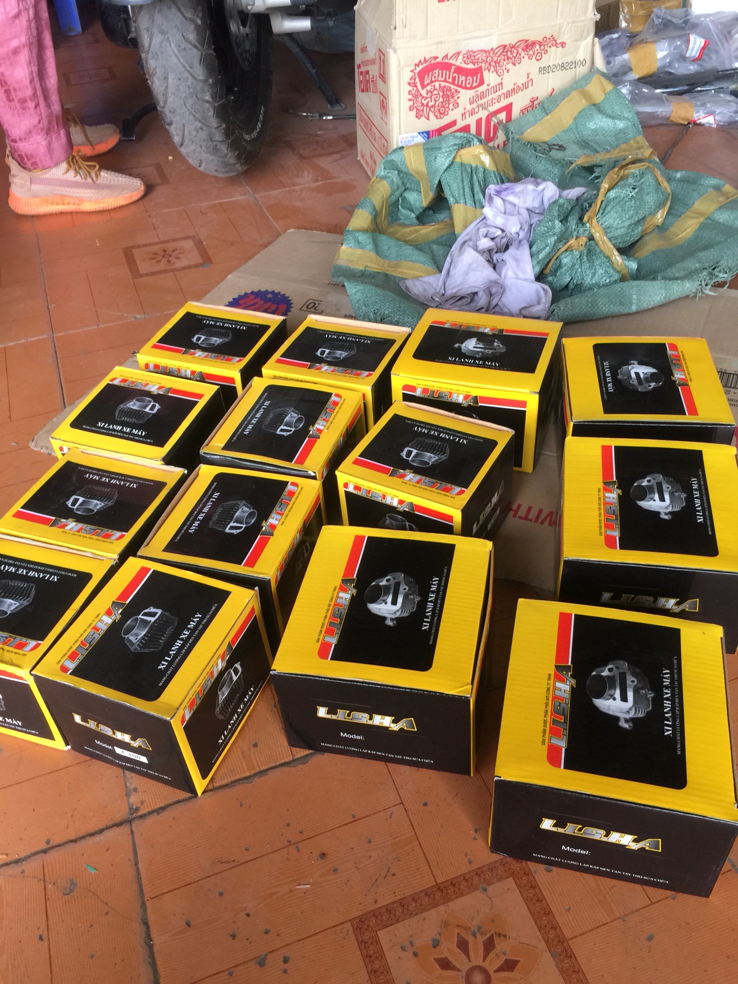 Hơi 100 nòng dài 69mm cho xe Dream Wave 50cc
