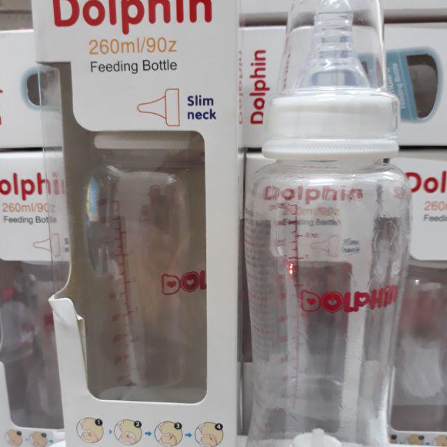 Bình Sữa Streamline Cổ Hẹp PC Dolphin 80ml/ 160ml/ 260ml