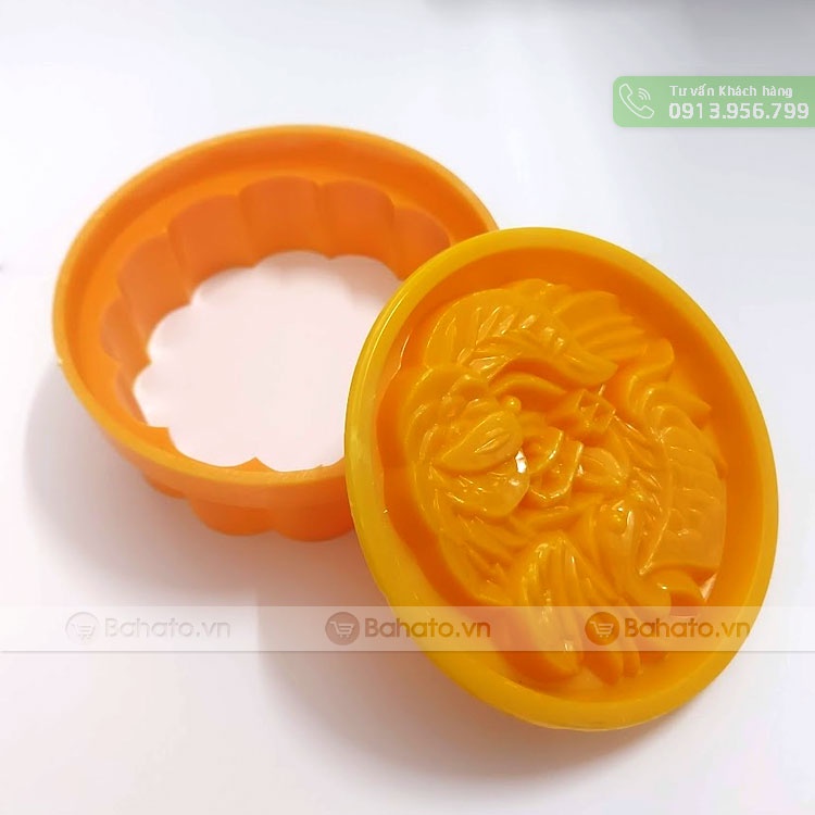 Khuôn trung thu nhận tròn long phụng 200g | 250g | 300g
