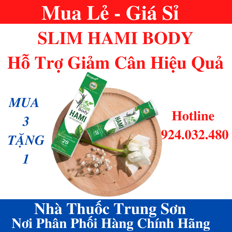 [HCM]COMBO Mua 3 tặng 1 Slim Hami Body Viên sủi giảm cân mẫu mới 2020 hộp 20 viên sủi không tác dụng phụ an toàn cho sức khỏe chiết xuất thiên nhiên -TS001- Chính hãng