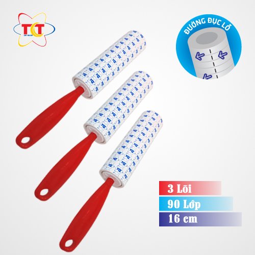 LÕI GIẤY LĂN BỤI TCT 1690 (gồm 3 lõi 16cm, 90 lớp)