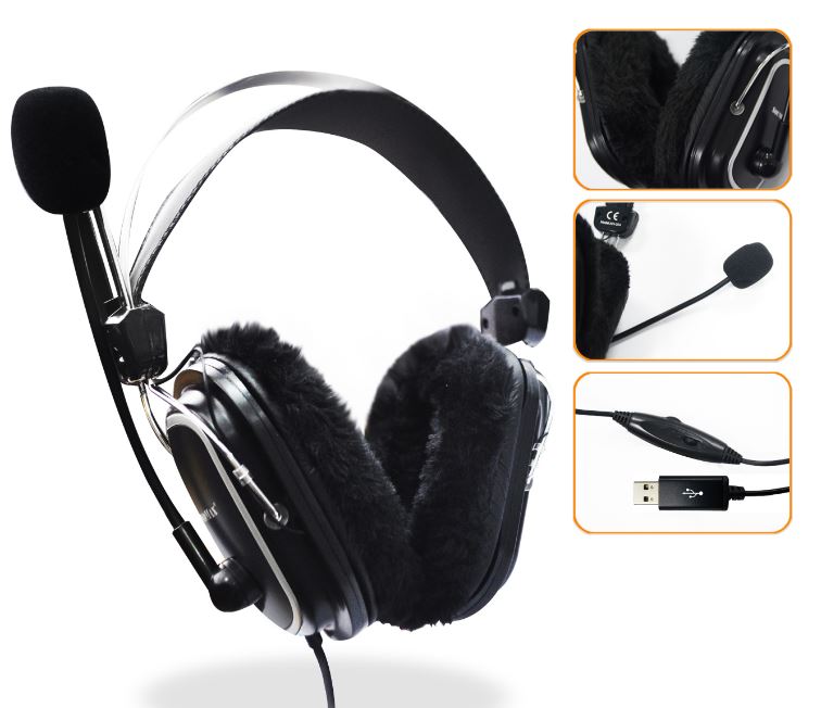 Tai nghe chụp tai SOUNDMAX AH304 (Cổng USB)
