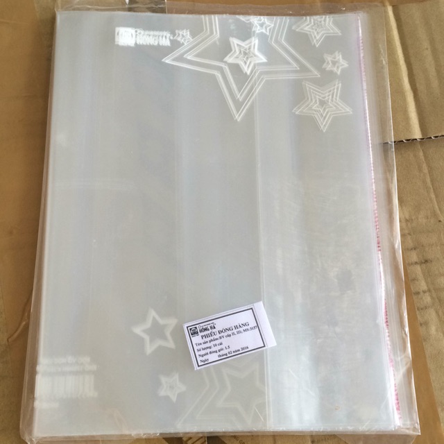 Set 10 Bọc Sách - Vở Cấp 2,3 Hồng Hà (17X25Cm)