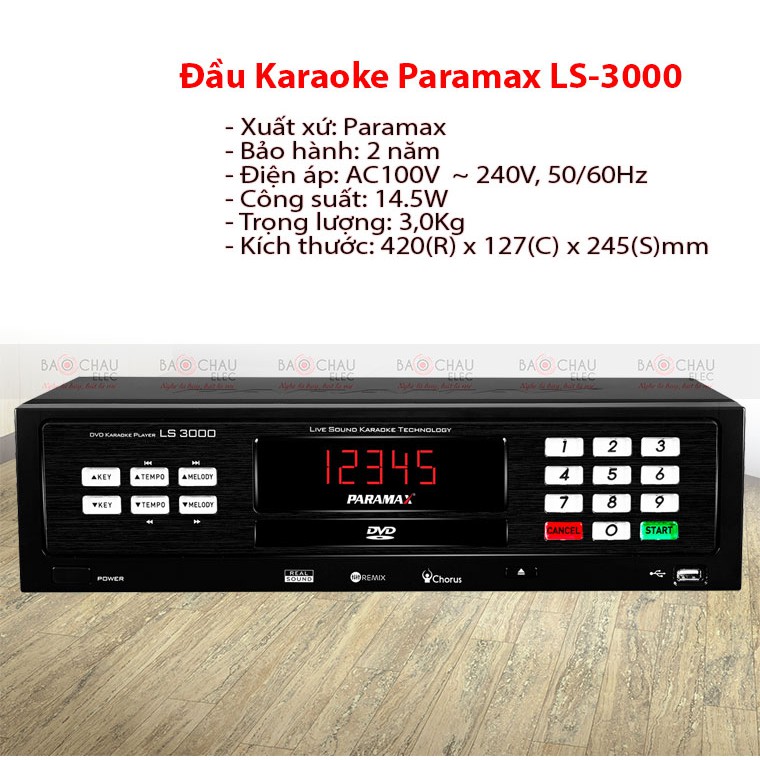 ĐẦU KARAOKE PARAMAX WIFI-DIRECT LS-3000 SÓNG ÂM THANH