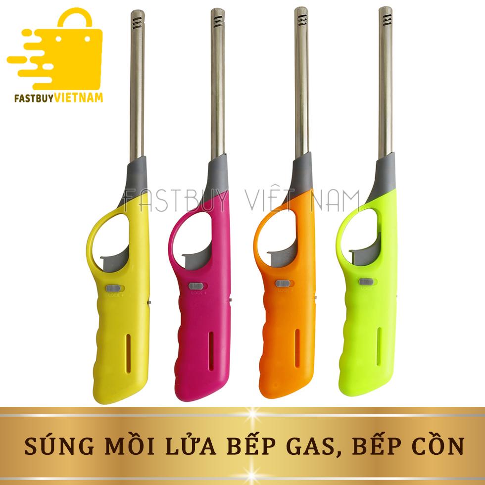 Bật Lửa- Hộp quẹt Mồi Lửa Bếp Gas, Bếp Cồn An Toàn Siêu Bền, Ít hao Gas  (Màu Sắc Ngẫu Nhiên),