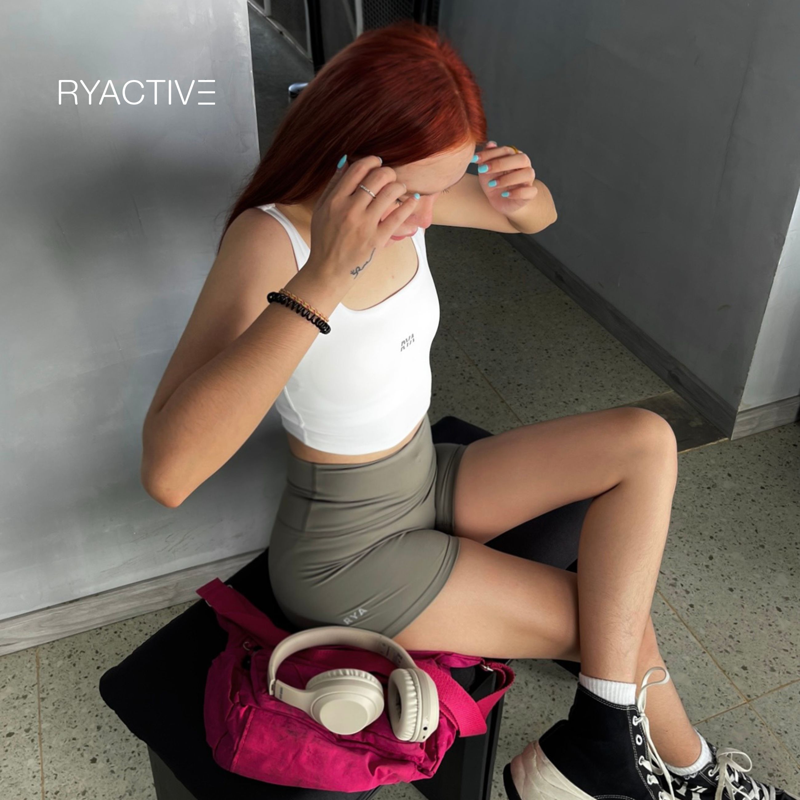 Áo ngực thể thao RYACTIVE -  VICTORY SPORTBRA White
