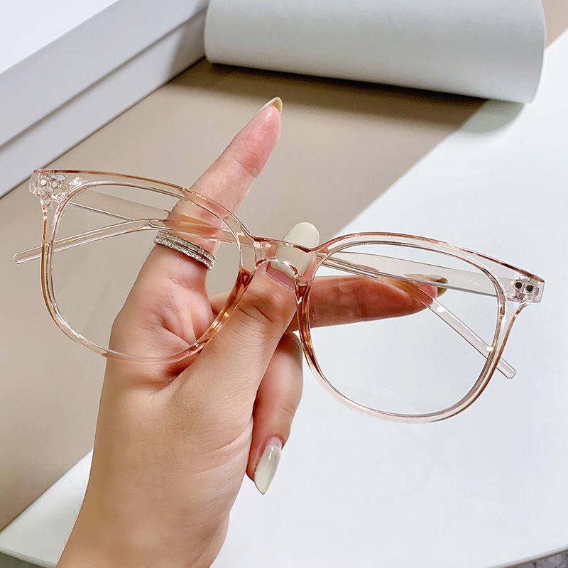 Kính giả cận mắt tròn 2 chấm góc D57