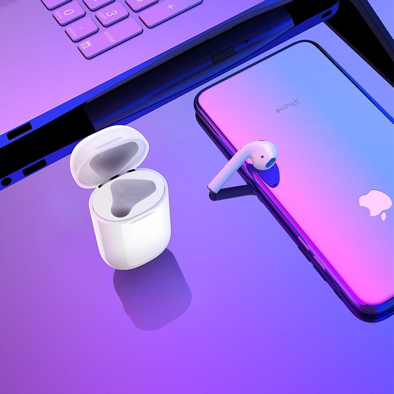 Tai nghe bluetooth nhét tai (Phải) Hoco E43 Plus Beneficial V5.0 (Trắng)