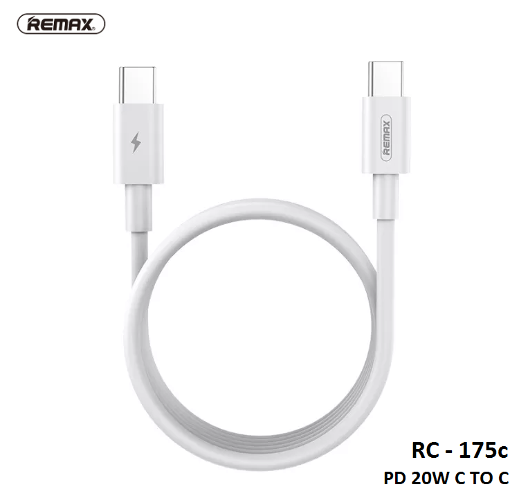 Cáp sạc nhanh remax rc-175i rc-183i cổng type c ra lightning max 20w