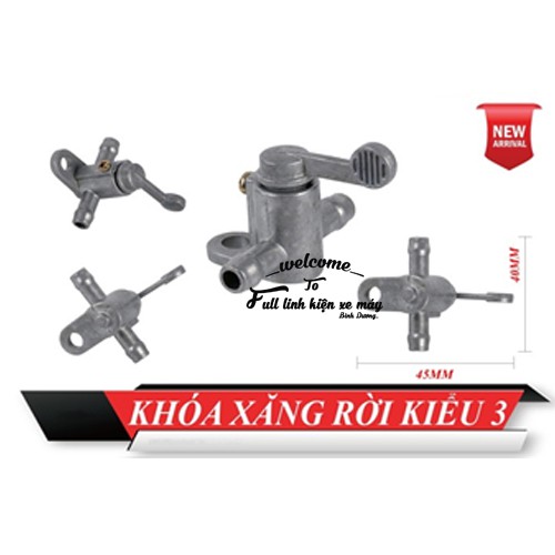 Khóa xăng rời kiểu 3