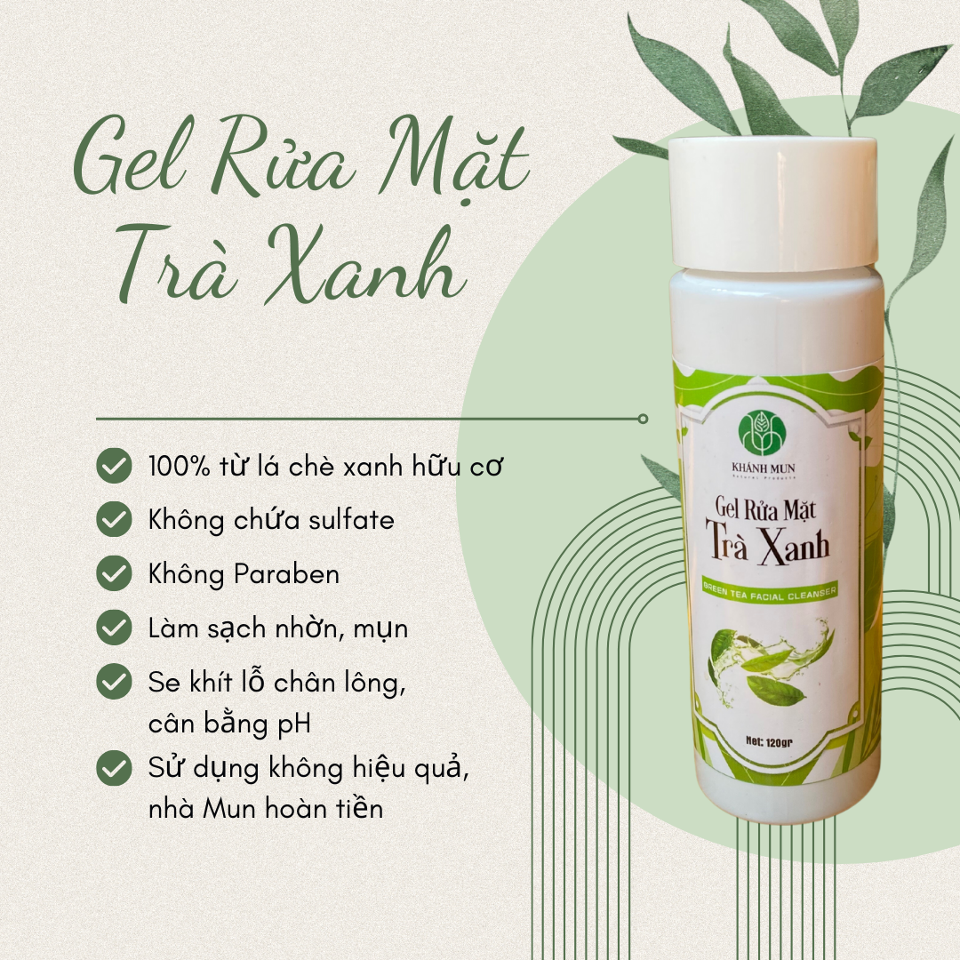 Gel Rửa Mặt Trà Xanh Ngừa Mụn Sáng Da
