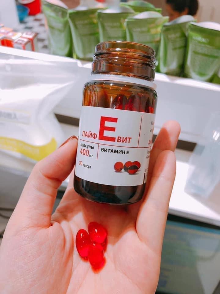 Vitamin E đỏ Nga Lọ Thủy Tinh 400Mr