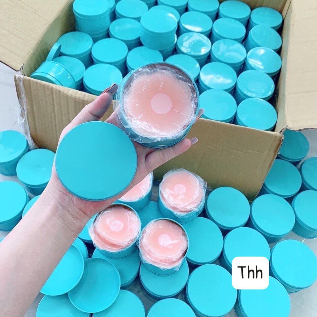 Hộp 5 cặp (10 miếng) dán ngực silicon hình hoa -ktvt5