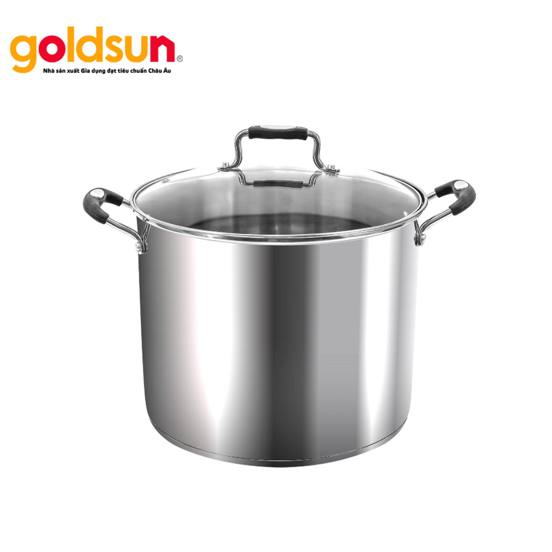 Nồi luộc gà inox Goldsun 30cm, dùng được bếp từ GH24-F30SG