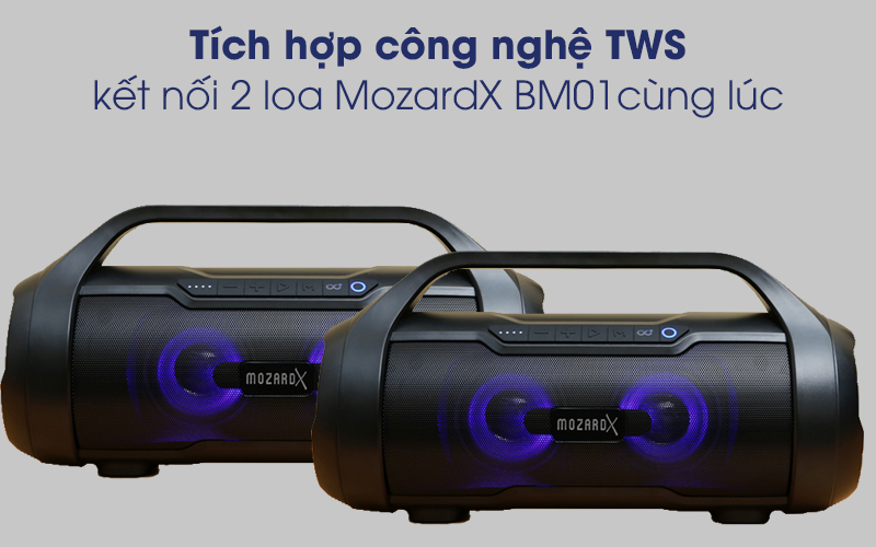 Loa Bluetooth MozardX BM01 Đen
