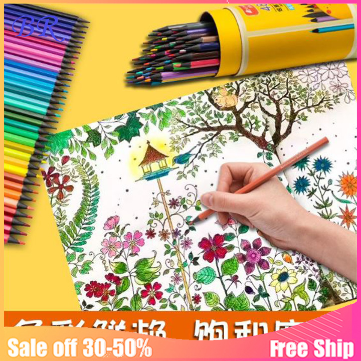 Hộp bút chì màu cao cấp PENSING [ hộp 36 màu ] hộp ống bìa cứng