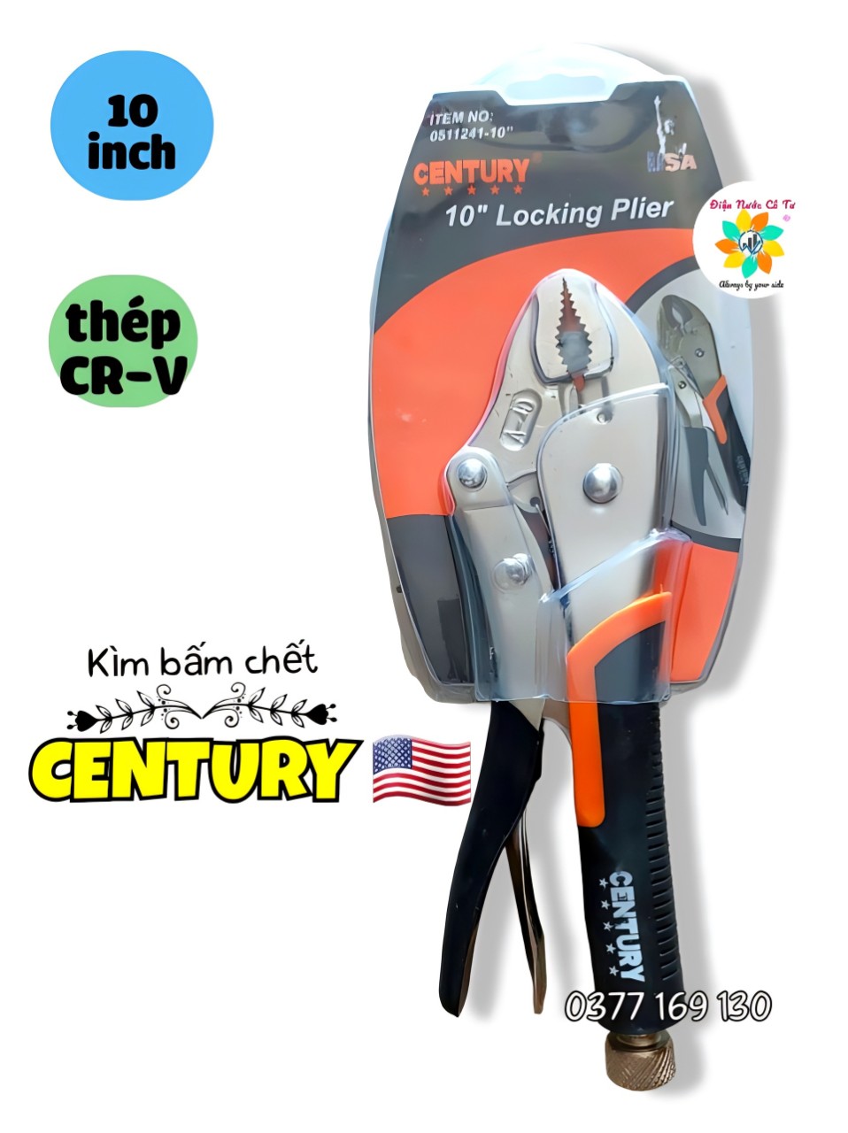 Kìm Bấm Chết 10" Cao Cấp Century