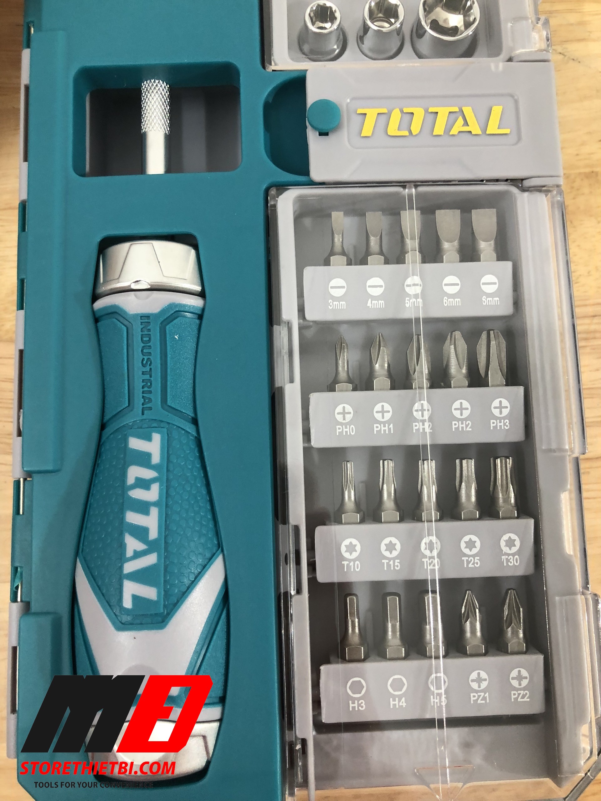 [HCM]Bộ mũi vít 33 chi tiết Total TACSD30336