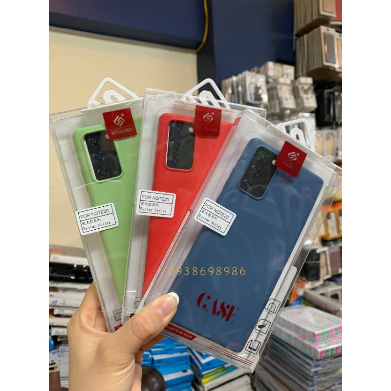Ốp lưng chống bám bẩn KT samsung note 20 / note 20 Ultra có gờ bảo vệ camera