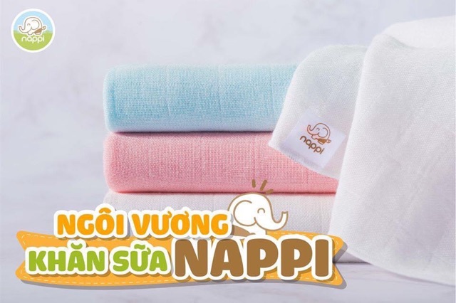 Khăn sữa Nappi chính hãng ( hộp 6 khăn)