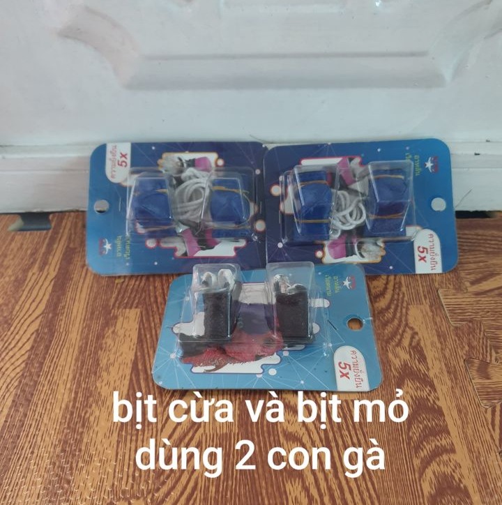 Bịt cựa + Bịt mỏ phụ kiện cần thiết cho gà đá [ 4 bịt cựa + 2 bịt mỏ ]