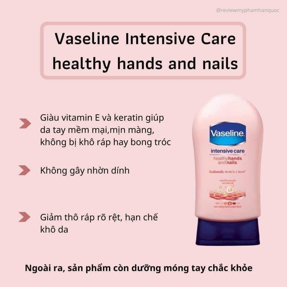 Kem dưỡng da tay và móng tay Vaseline Intensive Care