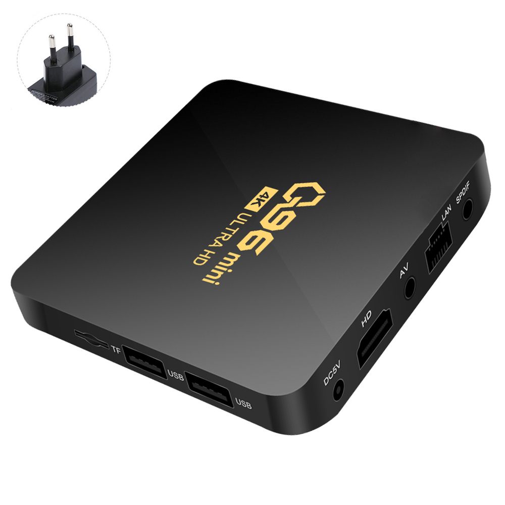 LG01I9 Q96 Mini Rạp hát tại nhà 2.4G WIFI 4K H.265 8GB + 128GB Amlogic S905L Quad Core Android 10.0 TV Box Set Top Box