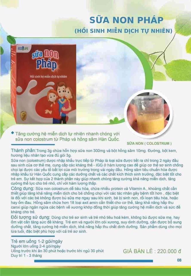 COMBO MEN SỐNG HỮU CƠ & SỮA NON PHÁP ECOLIFE
