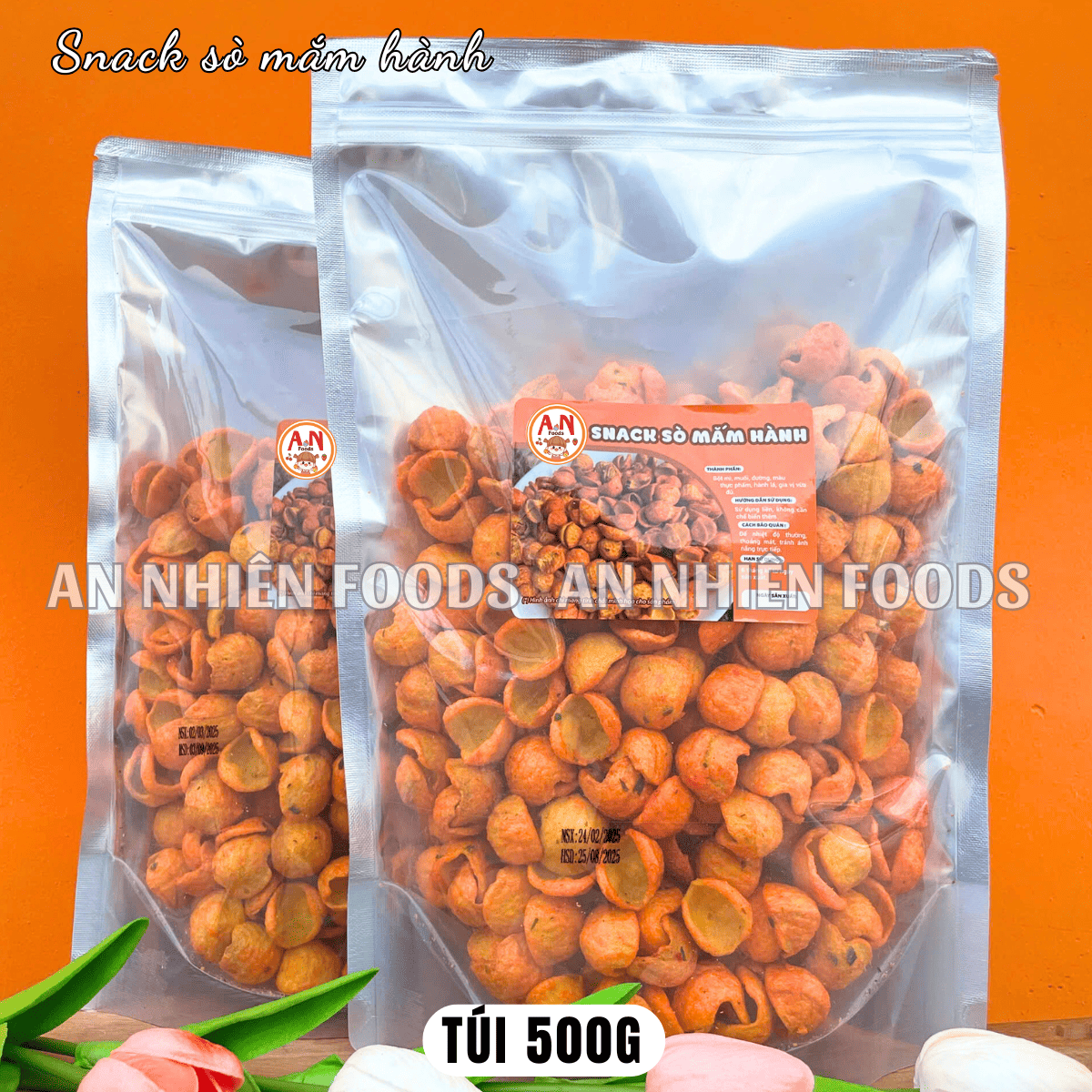 Snack sò hành lá {Khối lượng tịnh, không tính bao bì}