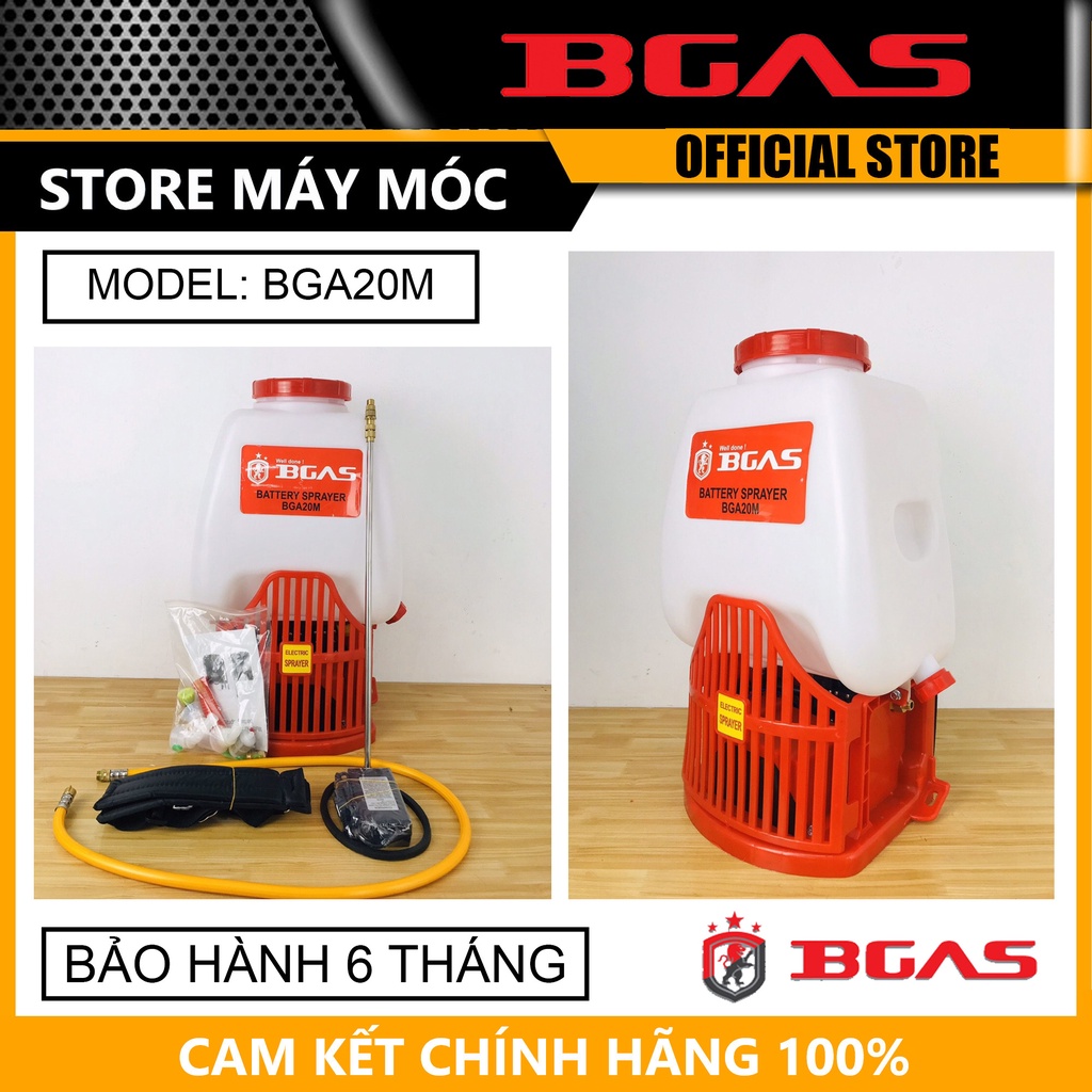 Máy phun thuốc - bình phun thuốc bgas 20l chạy điện 12v bga-20m - hàng chính hãng